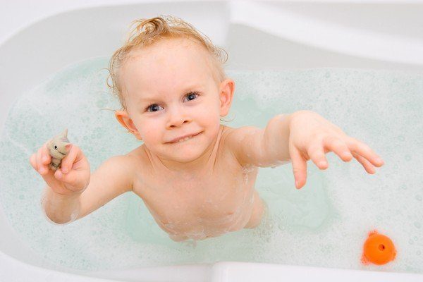 My baby wants to stand up in bath!