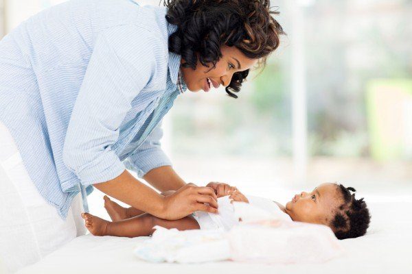 How many diapers does a baby use after the first month?