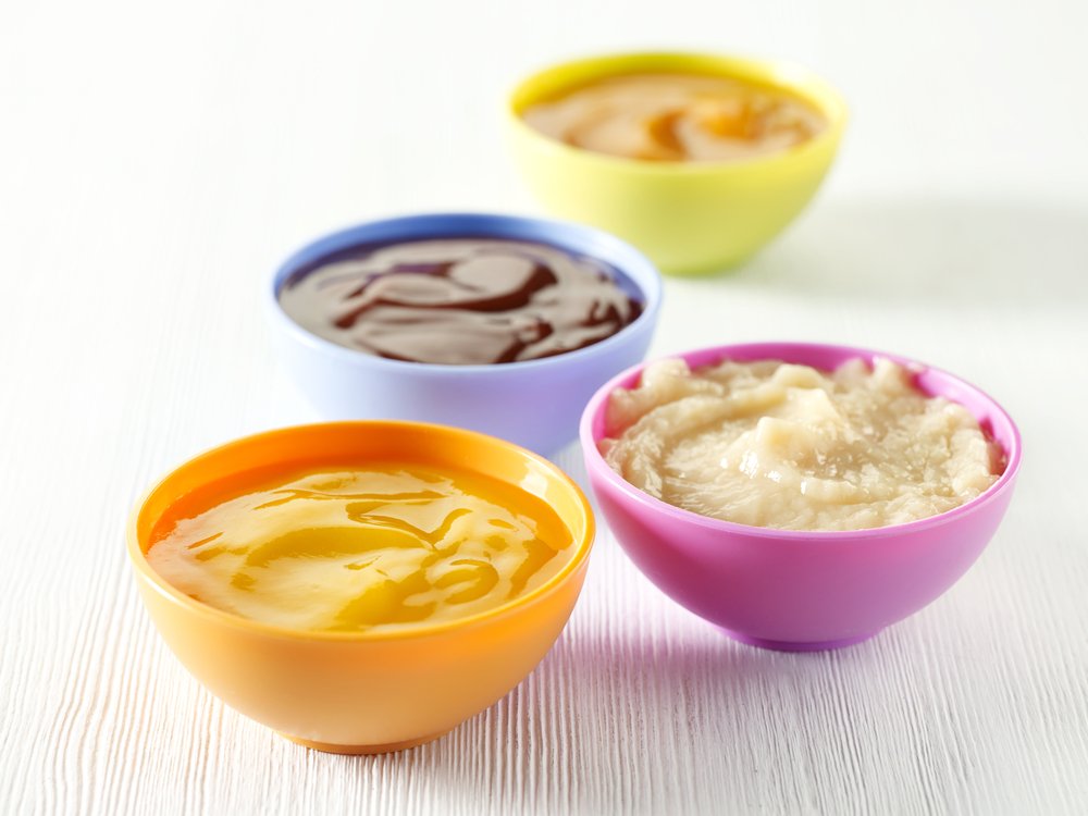 four types of baby food