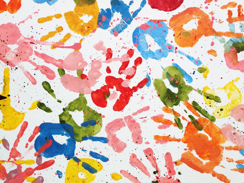 children's handprints