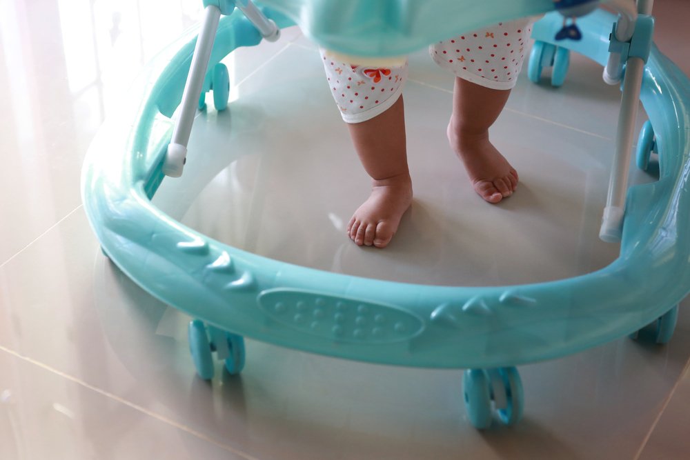 baby using a baby walker